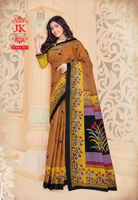 Jk Tulsi 7 Regular Wear Pure Cotton Printed Designer Saree Collection